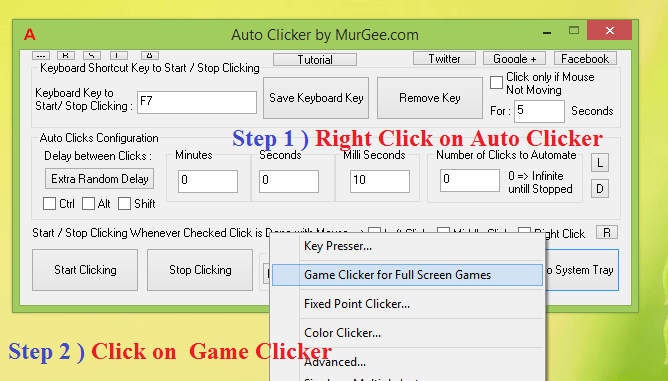 Launch Gaming Mouse Software from Auto Clicker Steps to Launch Gaming Mouse Software